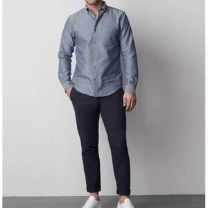 Mack Weldon Maverick Tech Chino Pants Navy Blue Men's 35 36 W x 32L